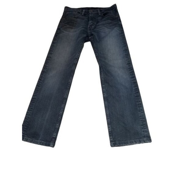 Levi's Denim - Levi 505 Womens Size W31 L30 High-Rise Straight Leg Cropped Denim Jeans Blue